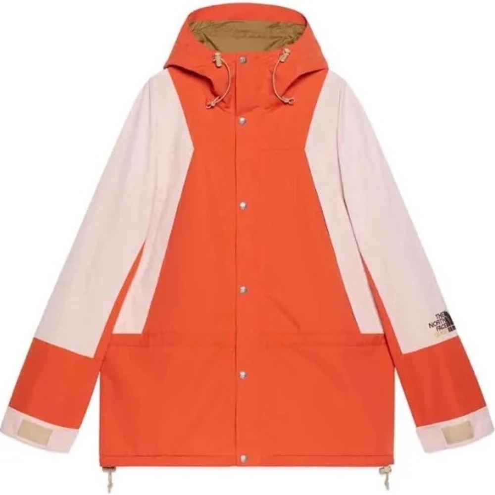 Gucci x North Face Orange Hooded Mountain Jacket